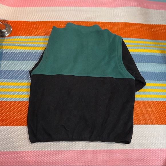 Mountain Dew Teal Black Polar Fleece Full Zip Convertible Jacket Vest Men’s L/XL - Picture 3 of 7